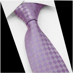 img 1 attached to Narrow Striped Jacquard Matching Necktie Men's Accessories and Ties, Cummerbunds & Pocket Squares