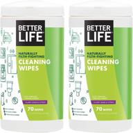 🌿 протирки better life natural all-purpose cleaning, шалфей и цитрус: 140 штук. экологичные универсальные протирки для эффективной уборки. логотип