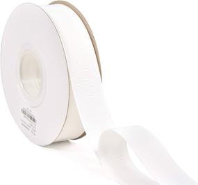 img 3 attached to 🎀 Grosgrain Ribbon Roll - 1 Inch 25 Yards, Ideal for Gift Wrapping Ribbons, White - YAMA Solid