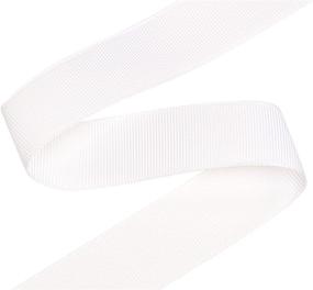 img 2 attached to 🎀 Grosgrain Ribbon Roll - 1 Inch 25 Yards, Ideal for Gift Wrapping Ribbons, White - YAMA Solid