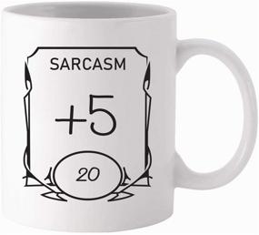 img 3 attached to 🎲 D&D Stats Mug - Sarcasm 11oz White Ceramic Coffee Mug - Dungeons and Dragons - RPG - DnD - Perfect Gift for Geeks