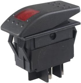 img 3 attached to ESUPPORT Car Marine Red LED Toggle Switch Dash 4pin Pack of 5 - Illuminate Your Vehicle's Controls with Style
