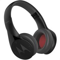 motorola sh013 bk pulse escape plus wireless over-ear headphones - black logo