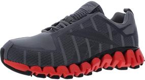 img 2 attached to Men's Athletic Shoes: Reebok ZigWild Sneaker in Black and White