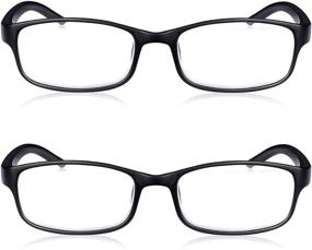 img 3 attached to 👓 Read Optics 2-Pack Non Prescription Brown & Black Reading Glasses: Magnification +1 to 3.5