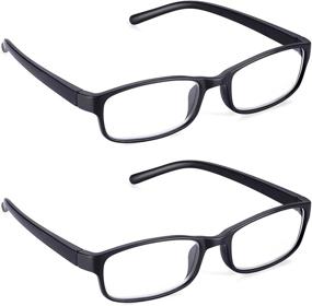 img 4 attached to 👓 Read Optics 2-Pack Non Prescription Brown & Black Reading Glasses: Magnification +1 to 3.5