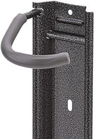 img 2 attached to 🚴 Steel Bike Hanger Hook - Hammertone Grey, 2-Pack by Amazon Basics