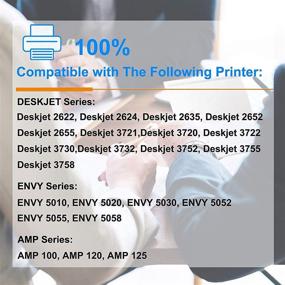 img 3 attached to 🖨 GREENCYCLE Remanufactured HP 65XL Ink Cartridge Replacement - Compatible with Envy 5055, DeskJet 3755 - 2-Pack, Black