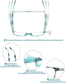 img 1 attached to 👓 Stylish Women's Reading Glasses Set: 4 Pairs with Comfortable Spring Hinge