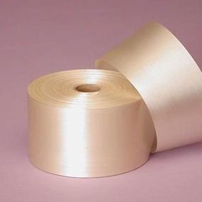 img 4 attached to 🎀 Ivory Embossed Polyester Satin Ribbon, 2.75 inches X 100 Yards