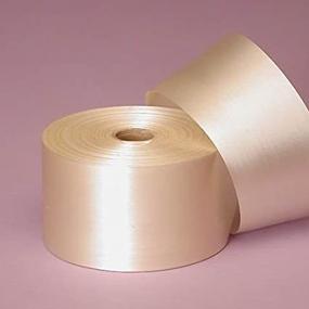 img 3 attached to 🎀 Ivory Embossed Polyester Satin Ribbon, 2.75 inches X 100 Yards