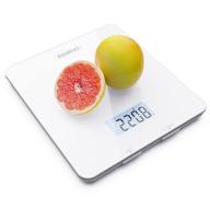 📱 smartphone app-enabled renpho digital food scale, ideal for baking, cooking, and coffee, featuring nutritional calculator for keto, macro, calorie and weight loss, in white logo