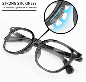 img 3 attached to 👃 Enhance Comfort and Grip with Stick-on Anti-Slip Silicone Nose Pads for Eyeglasses, Glasses, and Sunglasses