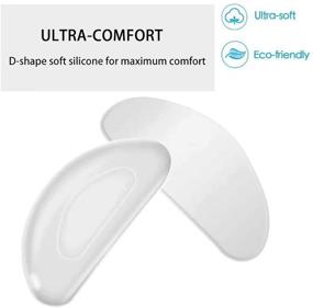 img 2 attached to 👃 Enhance Comfort and Grip with Stick-on Anti-Slip Silicone Nose Pads for Eyeglasses, Glasses, and Sunglasses