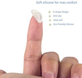 img 1 attached to 👃 Enhance Comfort and Grip with Stick-on Anti-Slip Silicone Nose Pads for Eyeglasses, Glasses, and Sunglasses