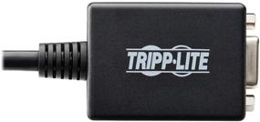 img 3 attached to Tripp Lite DisplayPort to VGA Video Adapter, Active Converter - 6in Black (P134-06N-VGA)