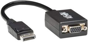 img 4 attached to Tripp Lite DisplayPort to VGA Video Adapter, Active Converter - 6in Black (P134-06N-VGA)