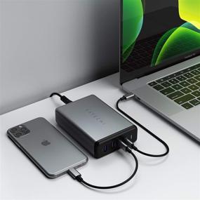 img 3 attached to 🔌 Satechi 108W Pro USB-C PD Desktop Charger - 2 USB-C PD &amp; 2 USB-A Ports - Compatible with MacBook Pro 2020/2019, MacBook Air 2020/2018, iPad Air 2020, iPad Pro 2020, iPhone 12 Max Pro/12 Mini/12 (USA)