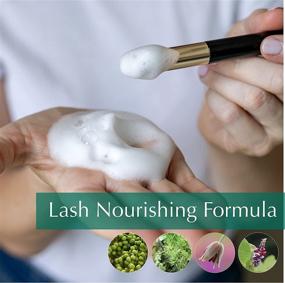 img 2 attached to 🧼 BL Lash Shampoo 100ml bottles & Lash Cleansing Brush for Eyelash Extensions, Gentle, citrus-infused Lash Foam cleanser for effective eyelash maintenance