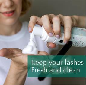 img 3 attached to 🧼 BL Lash Shampoo 100ml bottles & Lash Cleansing Brush for Eyelash Extensions, Gentle, citrus-infused Lash Foam cleanser for effective eyelash maintenance