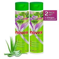 🌿 revitalize your hair with novex super aloe vera organic shampoo and conditioner set - infused with organic aloe vera (vegan) logo