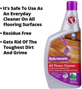 img 1 attached to Rejuvenate Click N Clean Multi-Surface Spray Mop System: Complete Bundle with Free Click-On Pro Grade Grout Brush, 32oz No-Bucket Floor Cleaner, and 3 Reusable Microfiber Pads