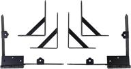 🔒 enhance your gate's durability with nuvo iron gcbhk01 gate corner frame brace kit in black logo