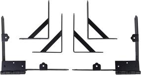 img 4 attached to 🔒 Enhance Your Gate's Durability with Nuvo Iron GCBHK01 Gate Corner Frame Brace Kit in Black