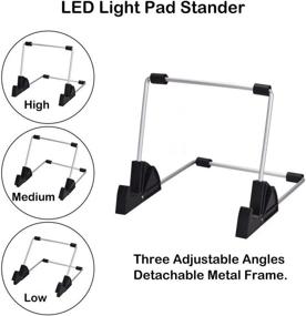 img 1 attached to 💡 10 шт. Perzomido A4 Световая панель LED - USB-питание Бриллиантовая аппликация с трехуровневой регулировкой яркости для художников, набросков, черчения и делания бриллиантовых аппликаций.