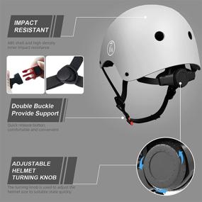 img 2 attached to 🛴 Adjustable Adult Skateboard Helmet - Multi-Sports Protection for Skating, Cycling, Scooter, Skateboarding, Rollerblading, Inline Skating