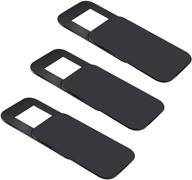 ubitree 3pcs защитный накладка для веб-камеры с прочным клеевым слоем - защитите вашу конфиденциальность и безопасность на iphone, android, ноутбуках, macbooks, пк, планшетах и смартфонах, черного цвета. логотип