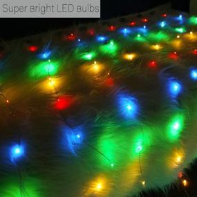 img 3 attached to 🌟 Flickering Fairy String Lights with 3 Flashing Modes - Set of 18, 20 LED Waterproof Starry Firefly Lights on 7 Feet Copper Wire - Battery Operated DIY Party Wedding Christmas Decor (Colorful)