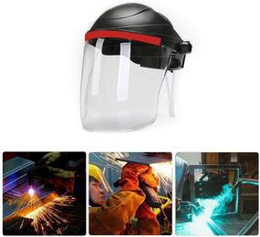 img 1 attached to 🔥 Enhanced Welding Helmet for Efficient Welding, Grinding, and Radiation Protection