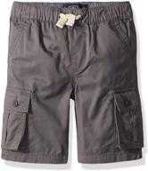 🩳 lucky brand boys' cargo shorts in solid colors logo