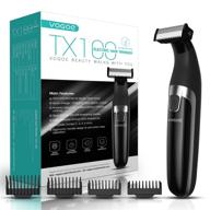 🏻 vogoe tx100 beard trimmer: rechargeable electric razor for men, cordless hair clippers, waterproof shaver logo