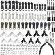 🔧 yahoga 143 pcs zipper repair kit with install plier: the ultimate solution for fixing bags, jackets, tents, backpacks, sleeping bag zippers logo