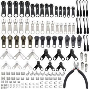 img 4 attached to 🔧 YaHoGa 143 PCS Zipper Repair Kit with Install Plier: The Ultimate Solution for Fixing Bags, Jackets, Tents, Backpacks, Sleeping Bag Zippers