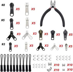 img 3 attached to 🔧 YaHoGa 143 PCS Zipper Repair Kit with Install Plier: The Ultimate Solution for Fixing Bags, Jackets, Tents, Backpacks, Sleeping Bag Zippers