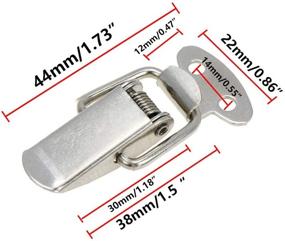 img 3 attached to 🔒 Pack of 10 Rannb Spring Toggle Latch Mini Size Toolbox Latch 44mm/1.73'' Length