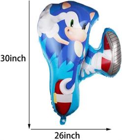 img 2 attached to 🎉 Sonic the Hedgehog Party Supplies: 27" Aluminum Balloons Set for Kids Baby Shower Birthday Party Décor - Includes Game Controller Foil Balloon (11pcs)