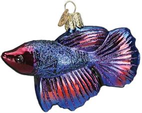 img 3 attached to 🐠 Exquisite Old World Christmas Ornaments: Fish Collection Glass Blown Ornaments for Christmas Tree Featuring Beautiful Betta Fish