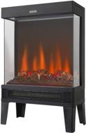 🔥 efficient electric fireplace stove freestanding heater | realistic flame effects | 3-color flame | 3 side view windows | 1000w/1500w, black logo