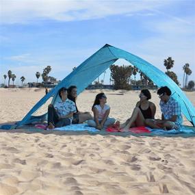 img 2 attached to 🏖️ Lightspeed Outdoors A Shade Beach Tent: Extra Large Adjustable Beach Shelter – Ultimate Sun Protection