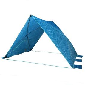 img 4 attached to 🏖️ Lightspeed Outdoors A Shade Beach Tent: Extra Large Adjustable Beach Shelter – Ultimate Sun Protection