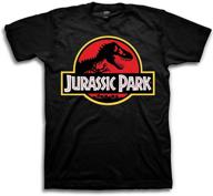 authentic jurassic park boys logo short sleeve t-shirt: a must-have for dino fans! logo