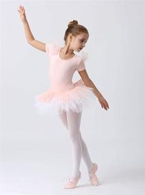 img 1 attached to 🩰 Active Wear for Girls - MdnMd Polka Dot Leotard Ballerina Dancewear