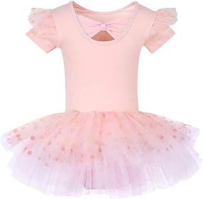 img 3 attached to 🩰 Active Wear for Girls - MdnMd Polka Dot Leotard Ballerina Dancewear