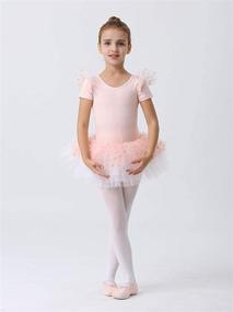 img 2 attached to 🩰 Active Wear for Girls - MdnMd Polka Dot Leotard Ballerina Dancewear