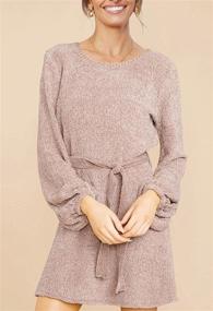 img 2 attached to HAPCOPE Womens Sleeve Chenille Sweater Women's Clothing