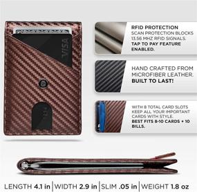 img 2 attached to 🧔 Captain SUAVELL Men's Accessories Minimalist Wallets